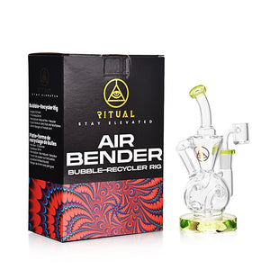 Ritual Smoke - Air Bender Bubble-Cycler Concentrate Rig - Lime Green