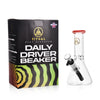 Ritual Smoke - Daily Driver 8" Beaker w/ American Color Accents - Crimson